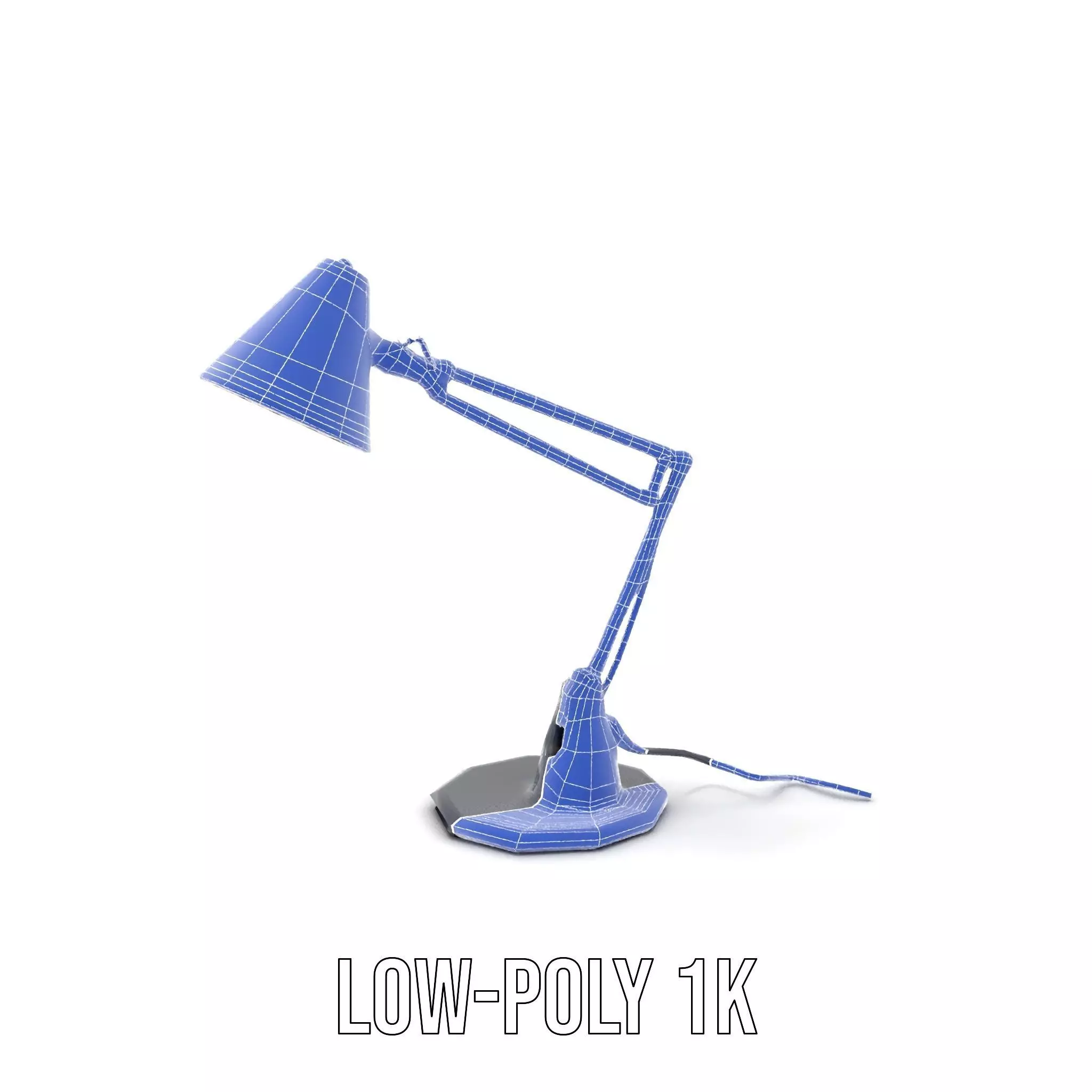 Sleek Black Desk Lamp model pack Low-poly 3D model_25