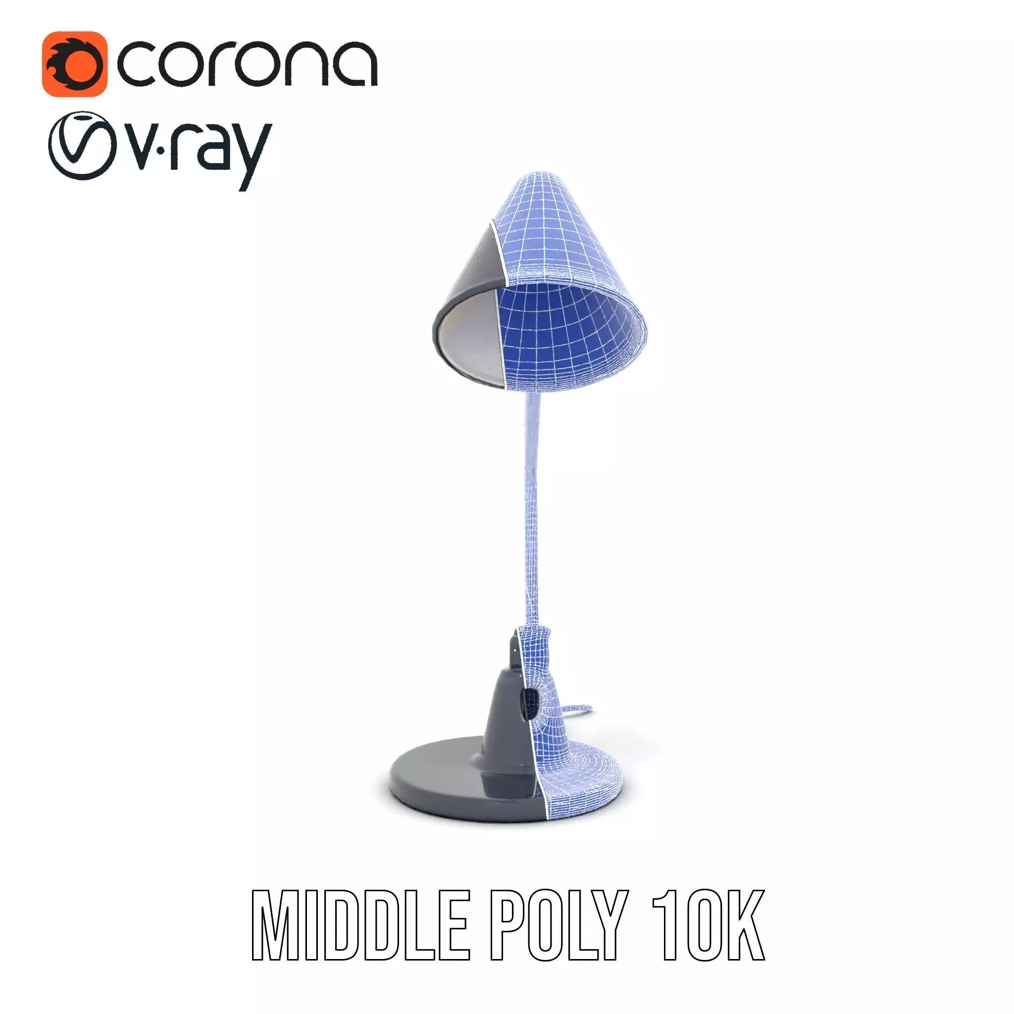 Sleek Black Desk Lamp model pack Low-poly 3D model_30