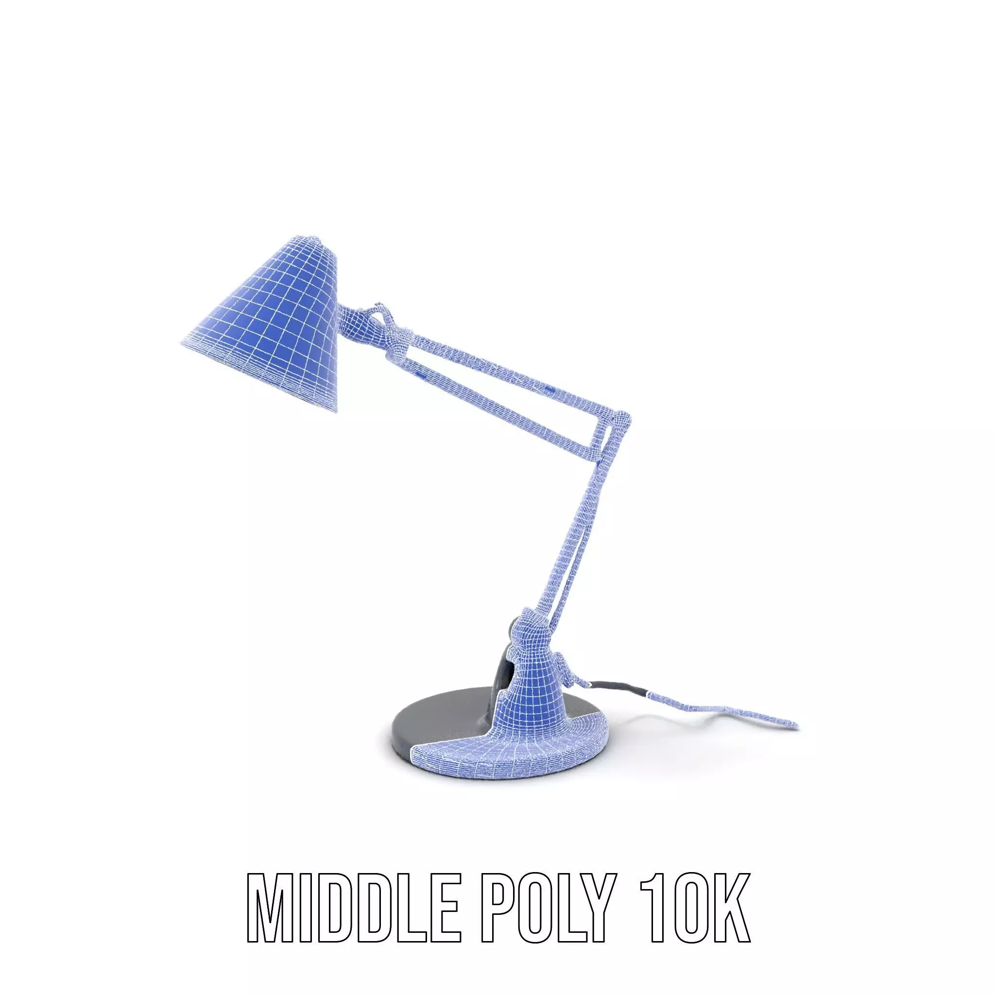 Sleek Black Desk Lamp model pack Low-poly 3D model_13