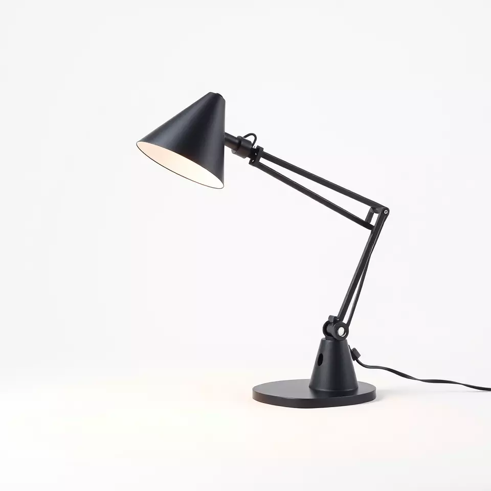 Sleek Black Desk Lamp model pack Low-poly 3D model_2