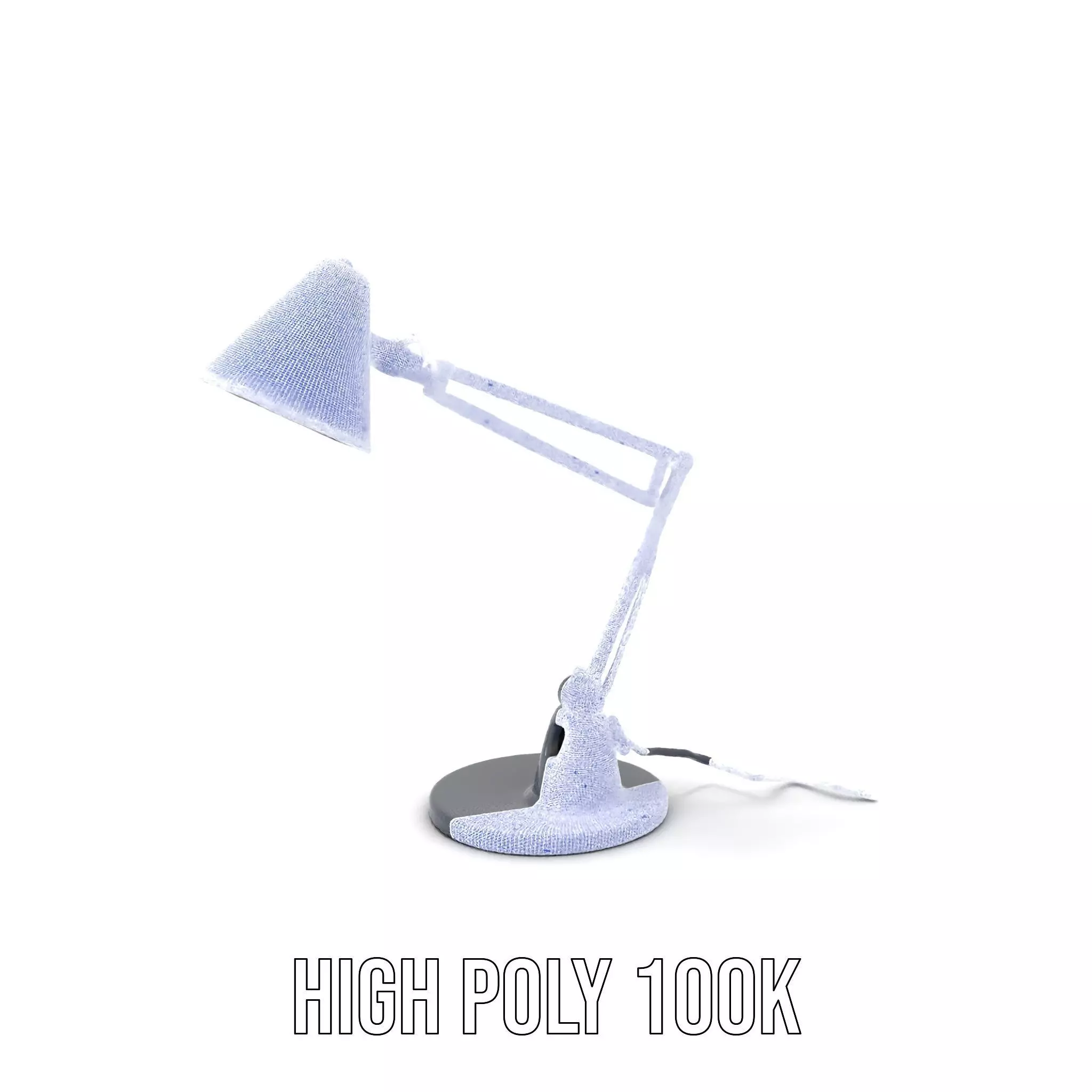 Sleek Black Desk Lamp model pack Low-poly 3D model_4