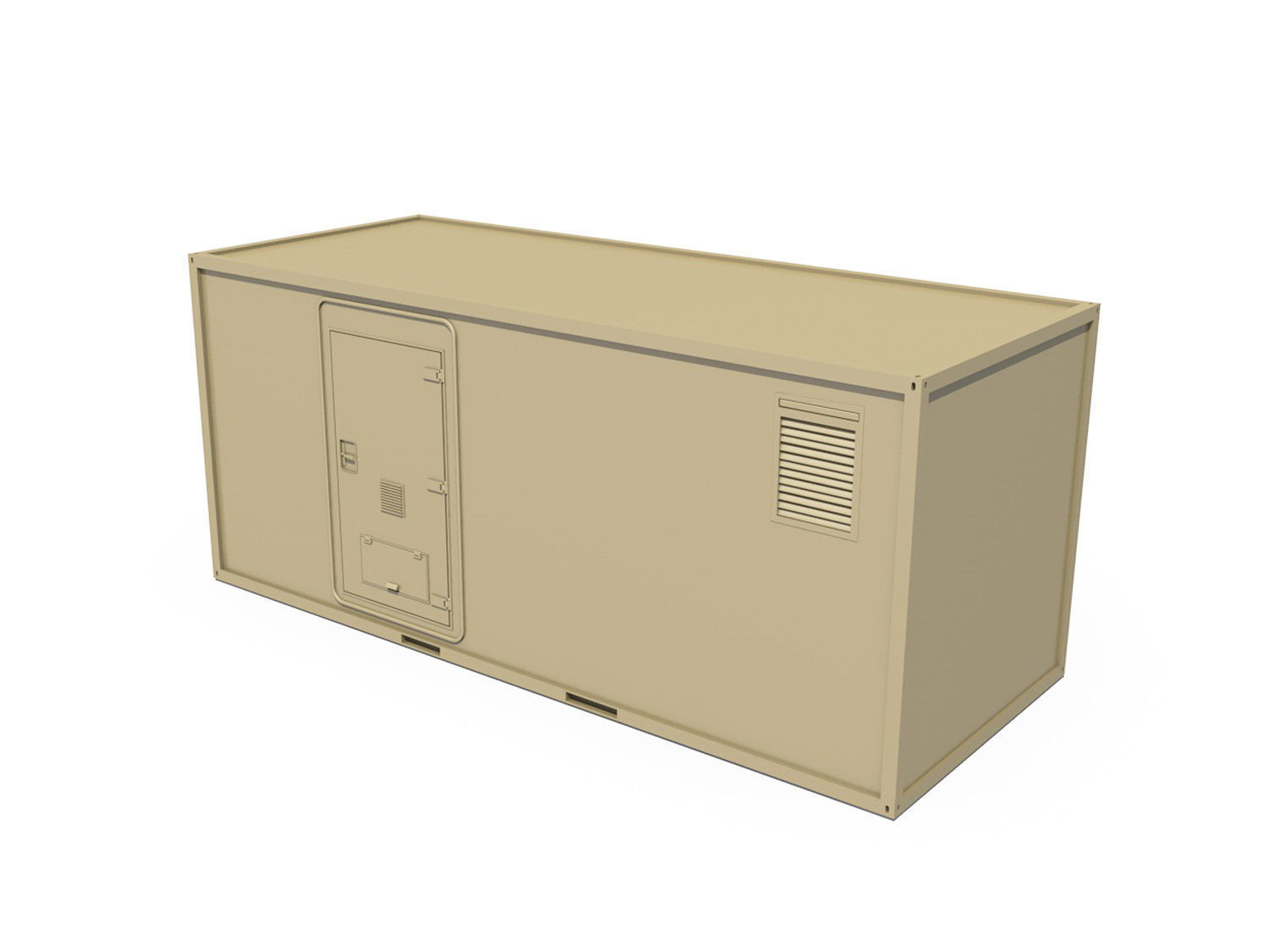 20ft Office Container Version1 3D model_2