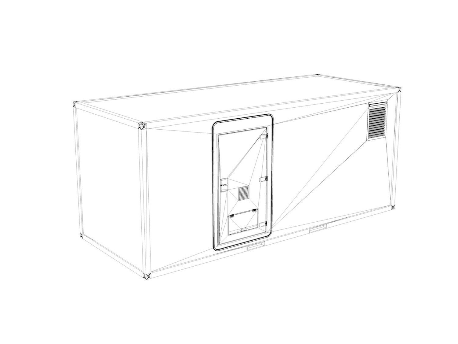 20ft Office Container Version1 3D model_7