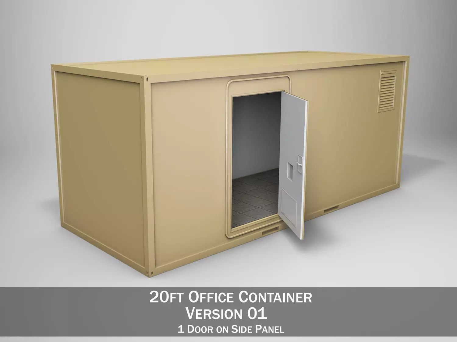 20ft Office Container Version1 3D model_0