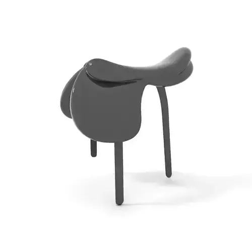 Black Leather Saddle model pack