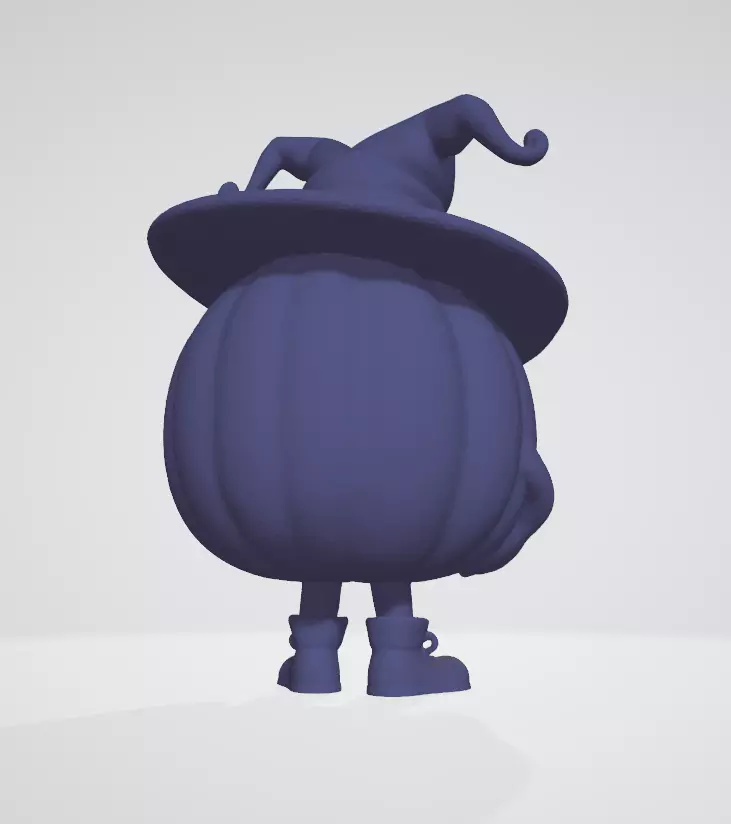 Hallowen Cute Pumpkin-Chibi Hallowen Pumpkin-Hallowen Figure 3D print model_2