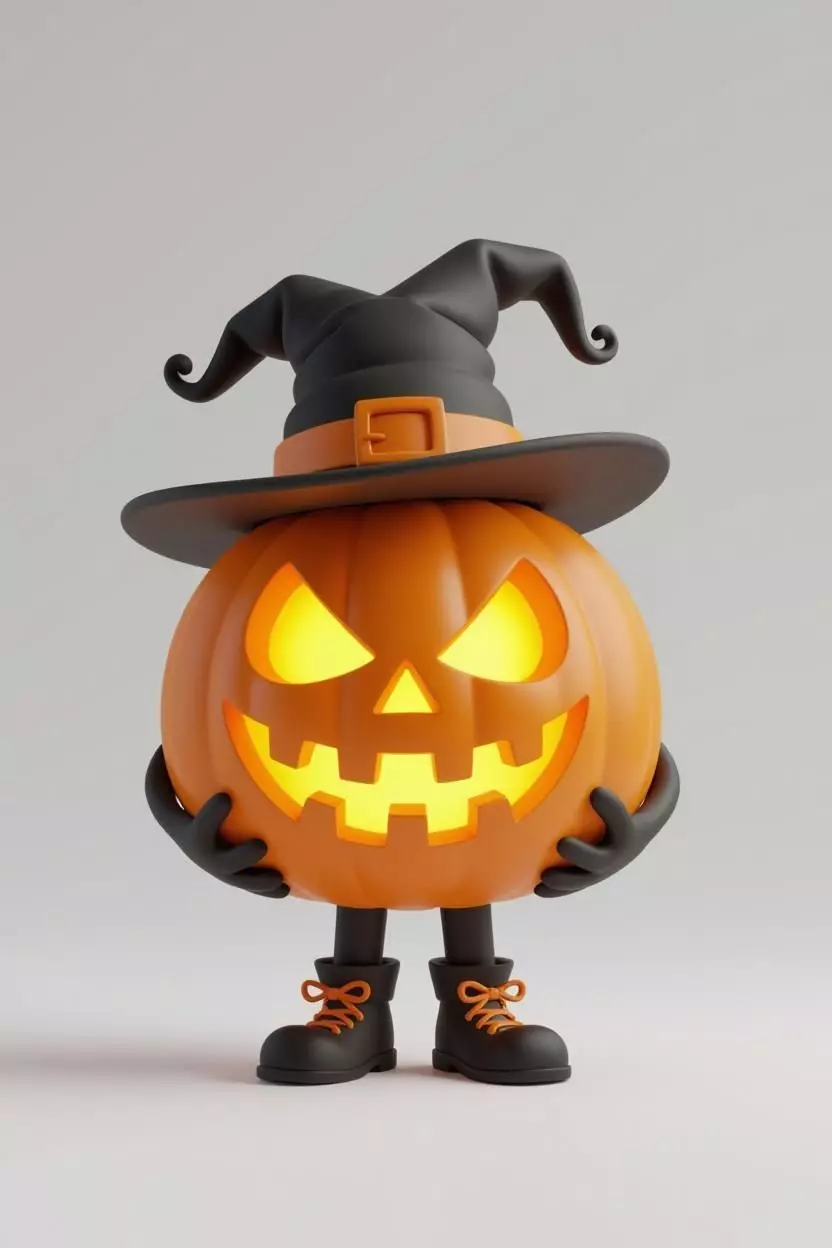 Hallowen Cute Pumpkin-Chibi Hallowen Pumpkin-Hallowen Figure 3D print model_0