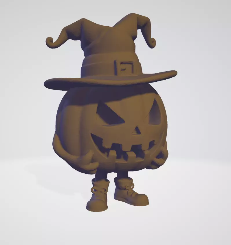 Hallowen Cute Pumpkin-Chibi Hallowen Pumpkin-Hallowen Figure 3D print model_1