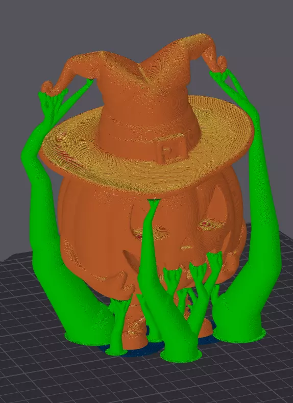 Hallowen Cute Pumpkin-Chibi Hallowen Pumpkin-Hallowen Figure 3D print model_4