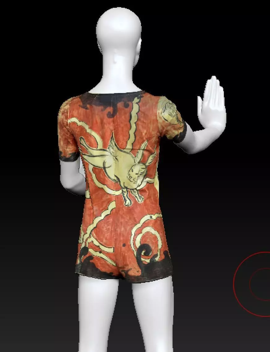 David Bowie animal jumpsuit costume 3D model_1