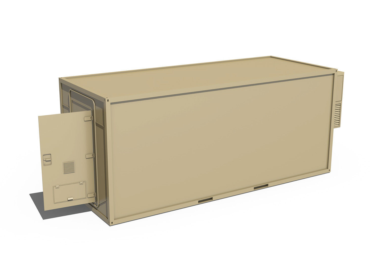 20ft Office Container Version 2 3D model_1