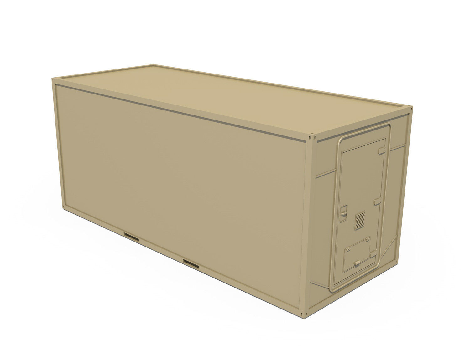 20ft Office Container Version 2 3D model_3