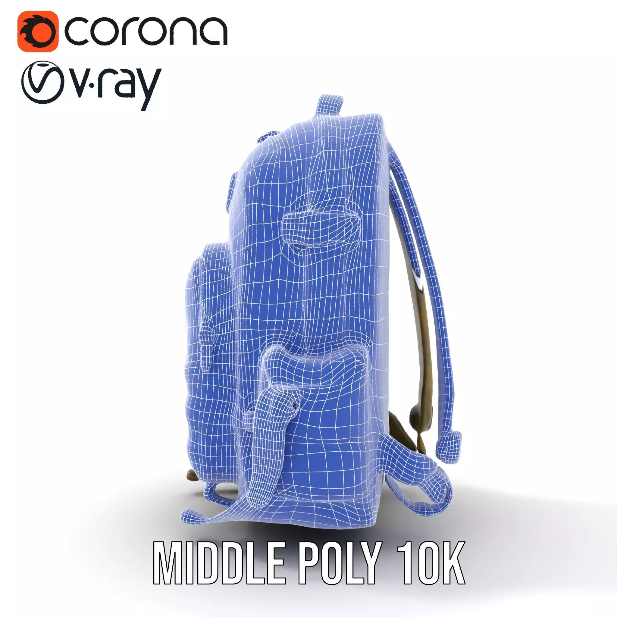 Camo Tactical Backpack model pack Low-poly 3D model_20