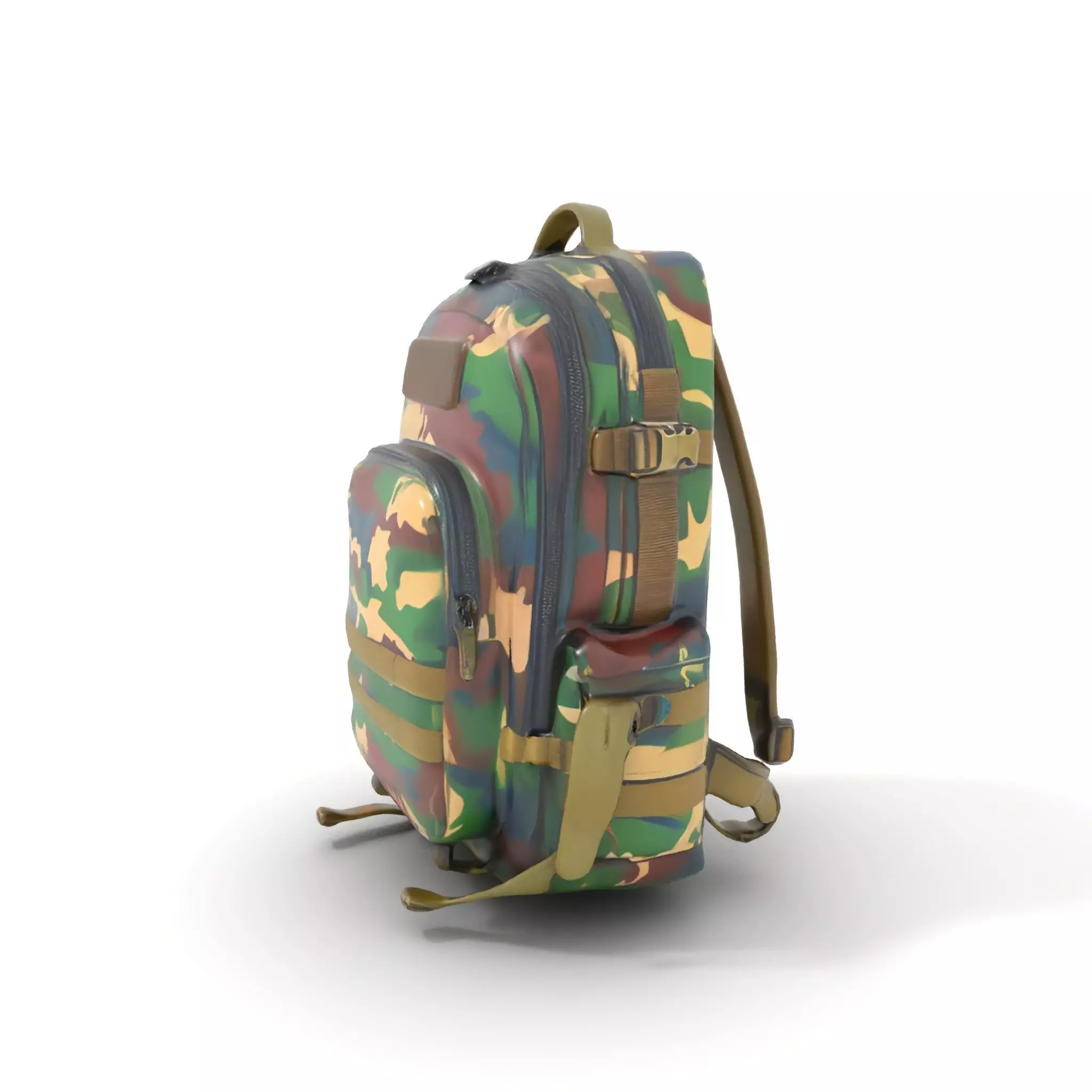 Camo Tactical Backpack model pack Low-poly 3D model_11