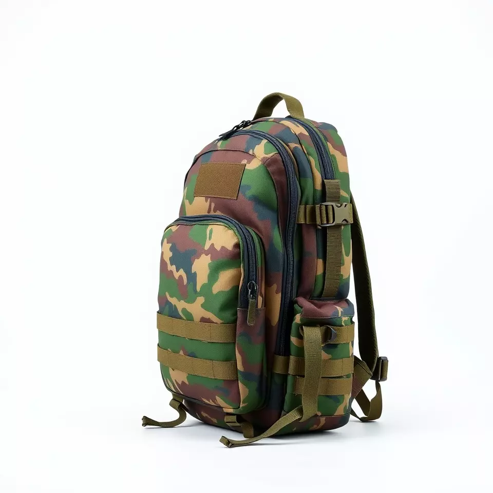 Camo Tactical Backpack model pack Low-poly 3D model_2