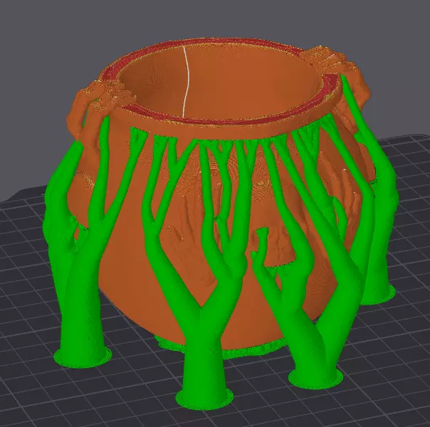 Hallowen Candy Bucket-Hallowen Candy Box Boiler Basket 3D print model_5