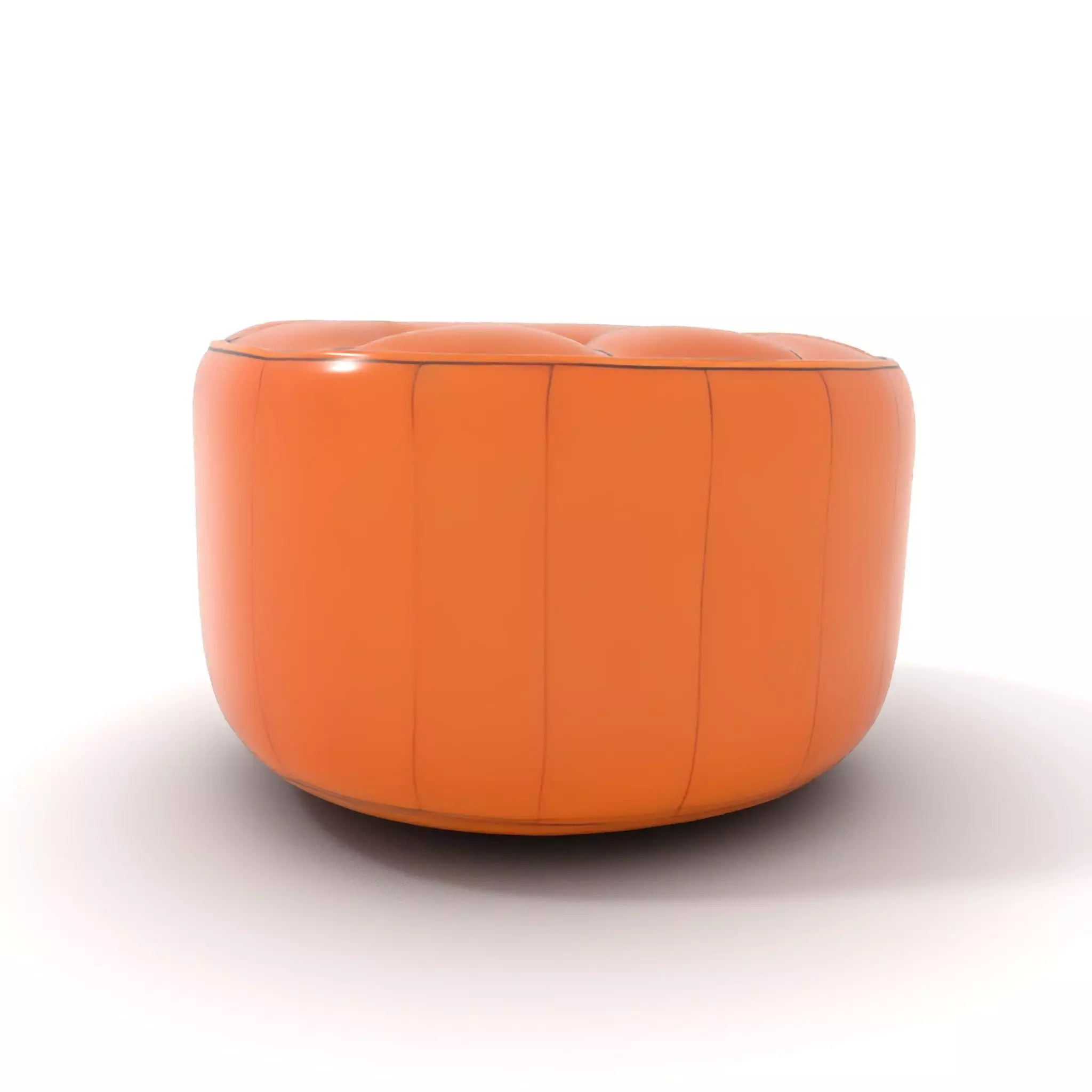 Leather Ottoman model pack Low-poly 3D model_13