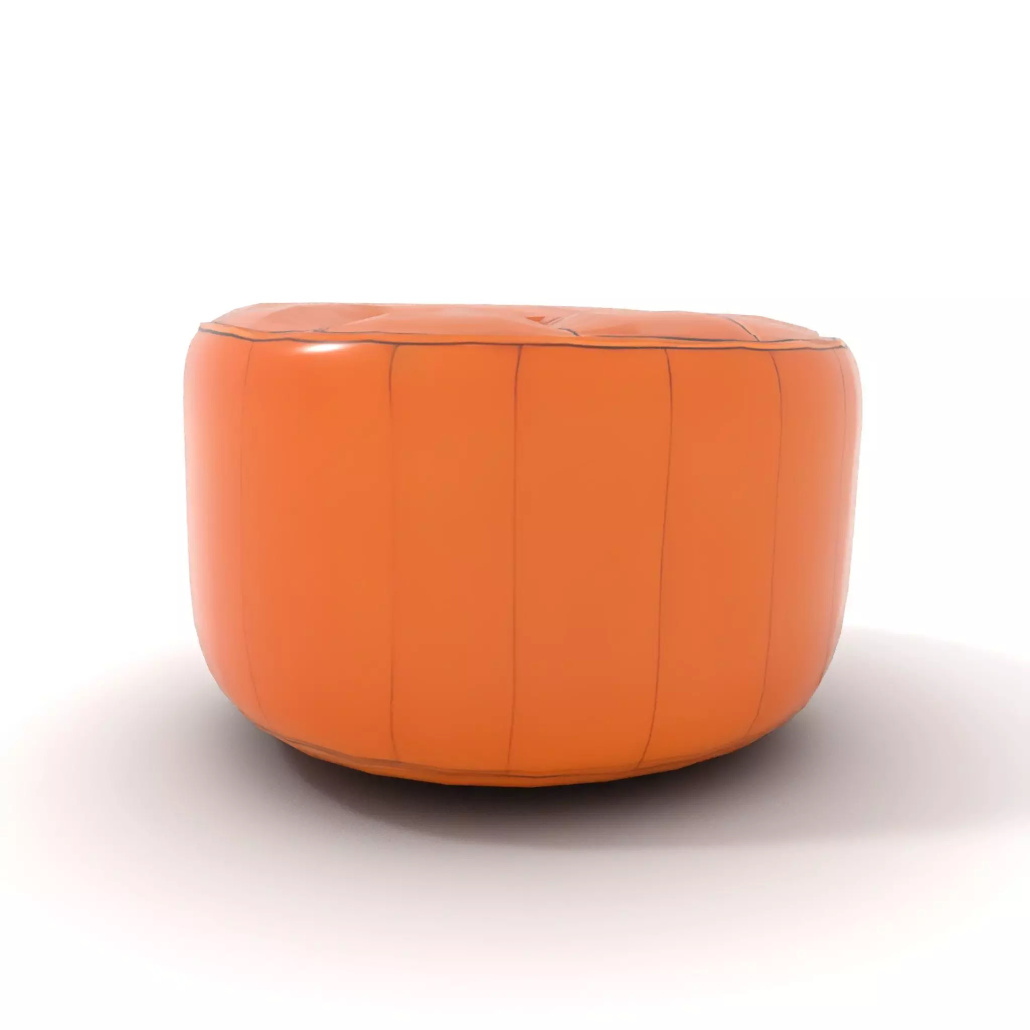 Leather Ottoman model pack Low-poly 3D model_7