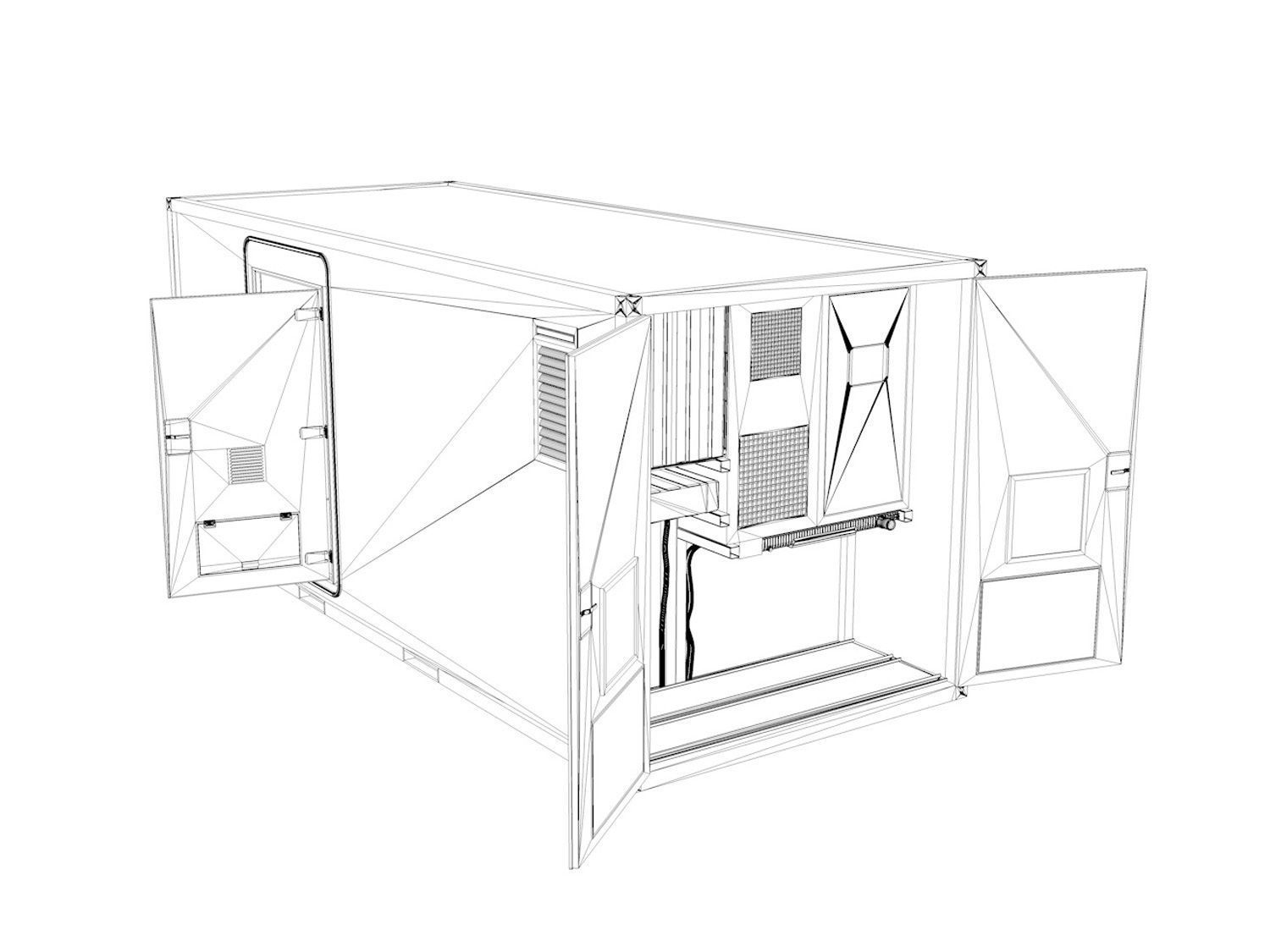 20ft Office Container Version 3 3D model_7