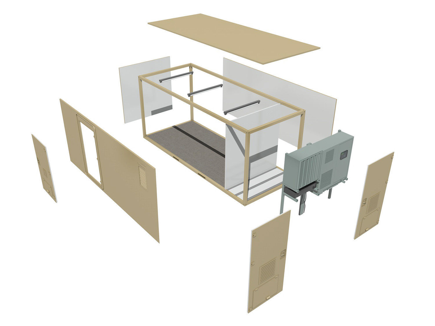 20ft Office Container Version 3 3D model_6