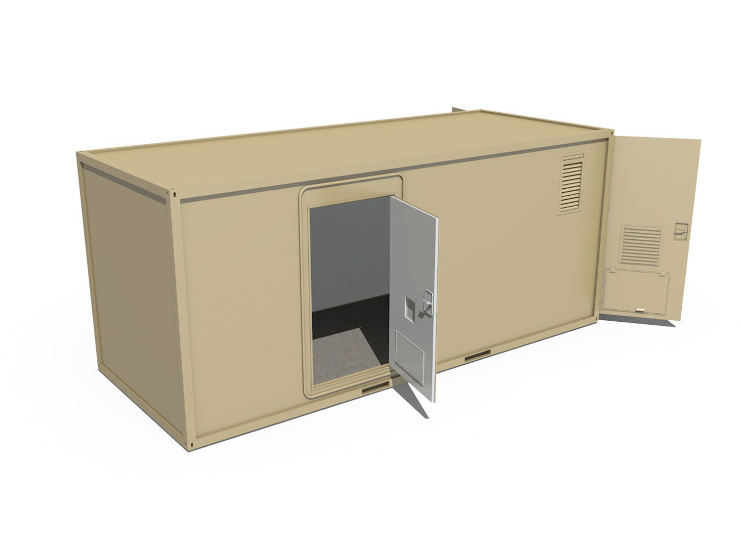 20ft Office Container Version 3 3D model_1
