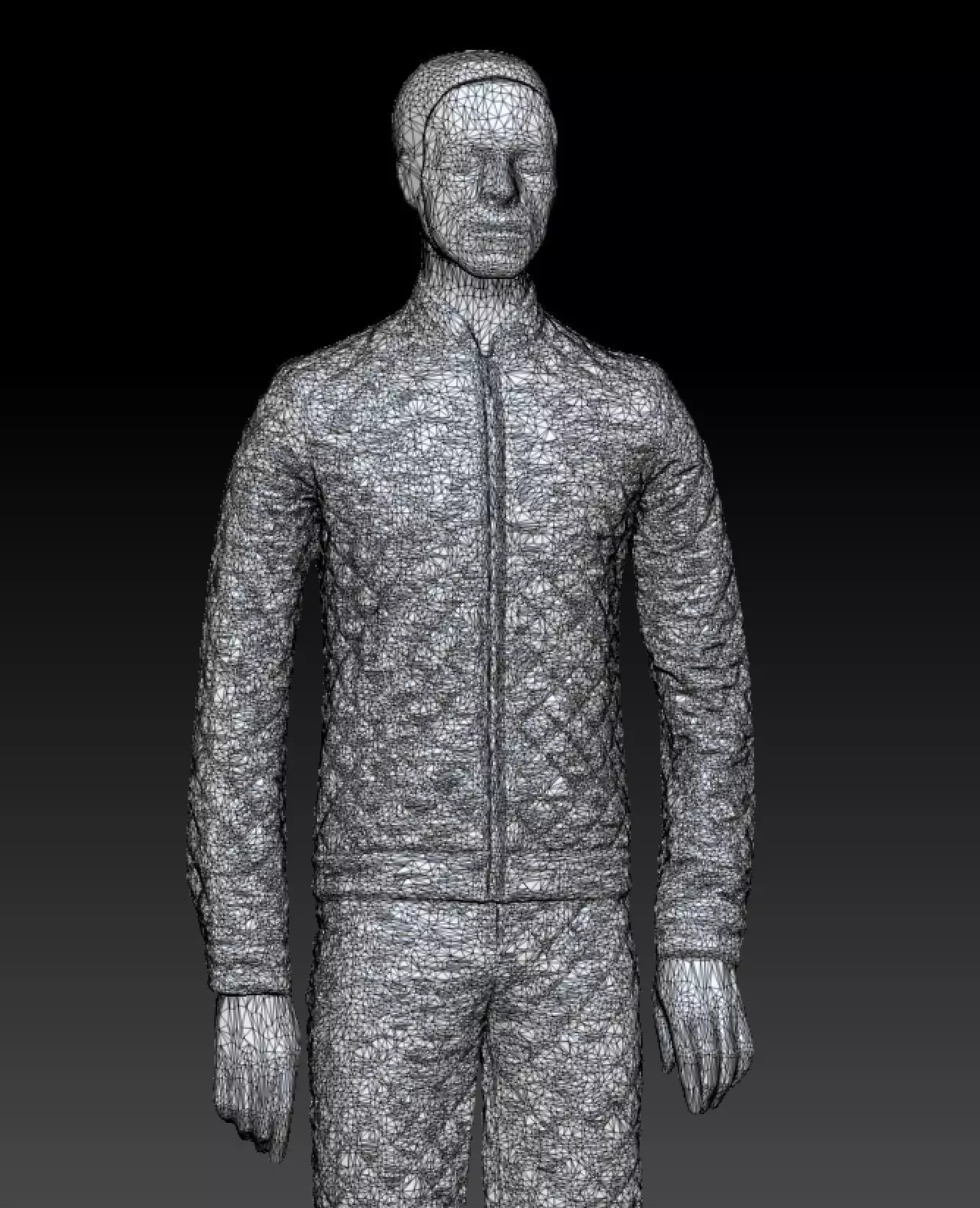 David Bowie electronic suit costume 3D model_4