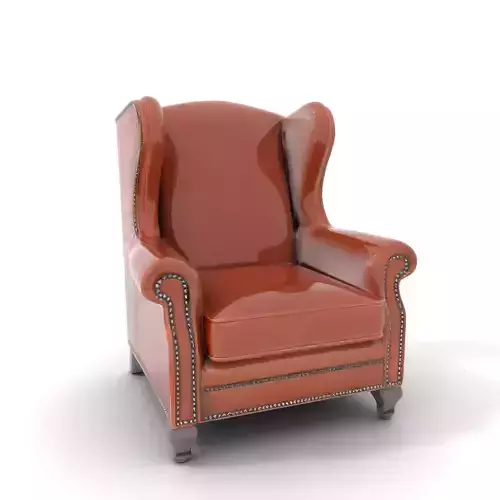 Elegant Leather Armchair model pack Low-poly 3D model