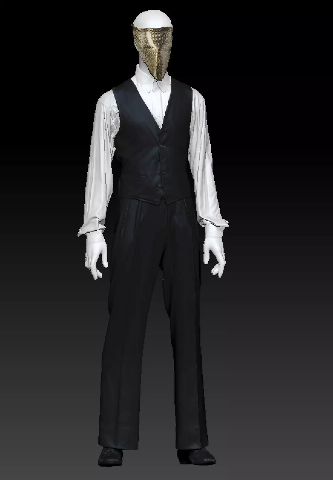 David Bowie gold mask costume 3D model_0