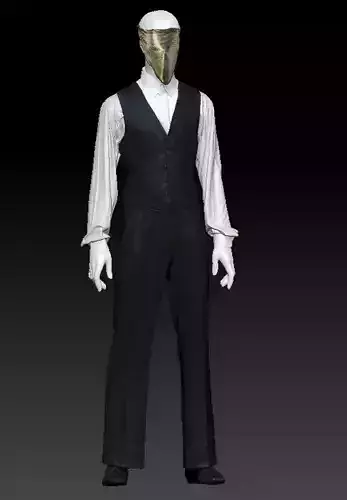 David Bowie gold mask costume