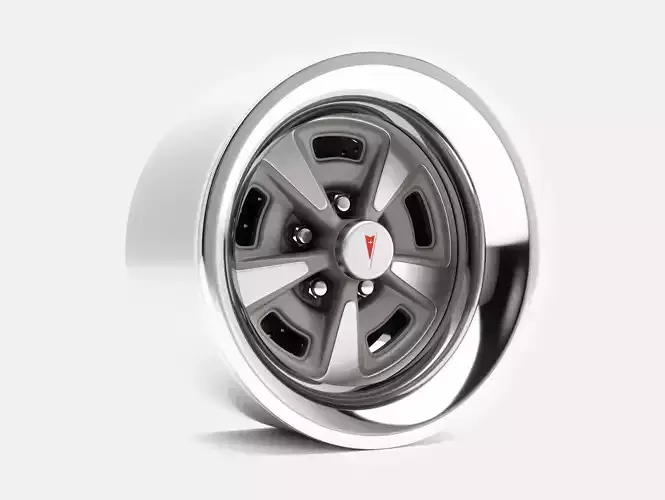 15x8 Pontiac Rallye II Wheel and Brake 3D print model