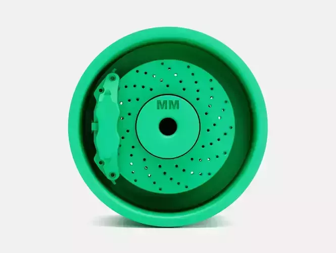 15x8 Pontiac Rallye II Wheel and Brake 3D print model 6