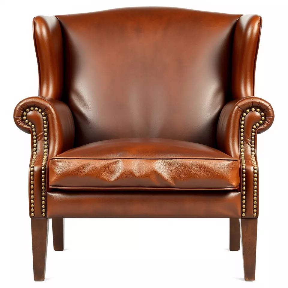 Classic Leather Armchair model pack Low-poly 3D model_2