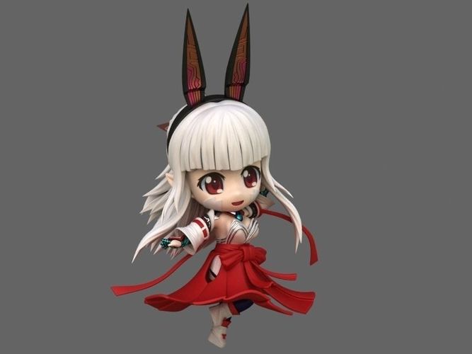 tamamo no mae 3D print model