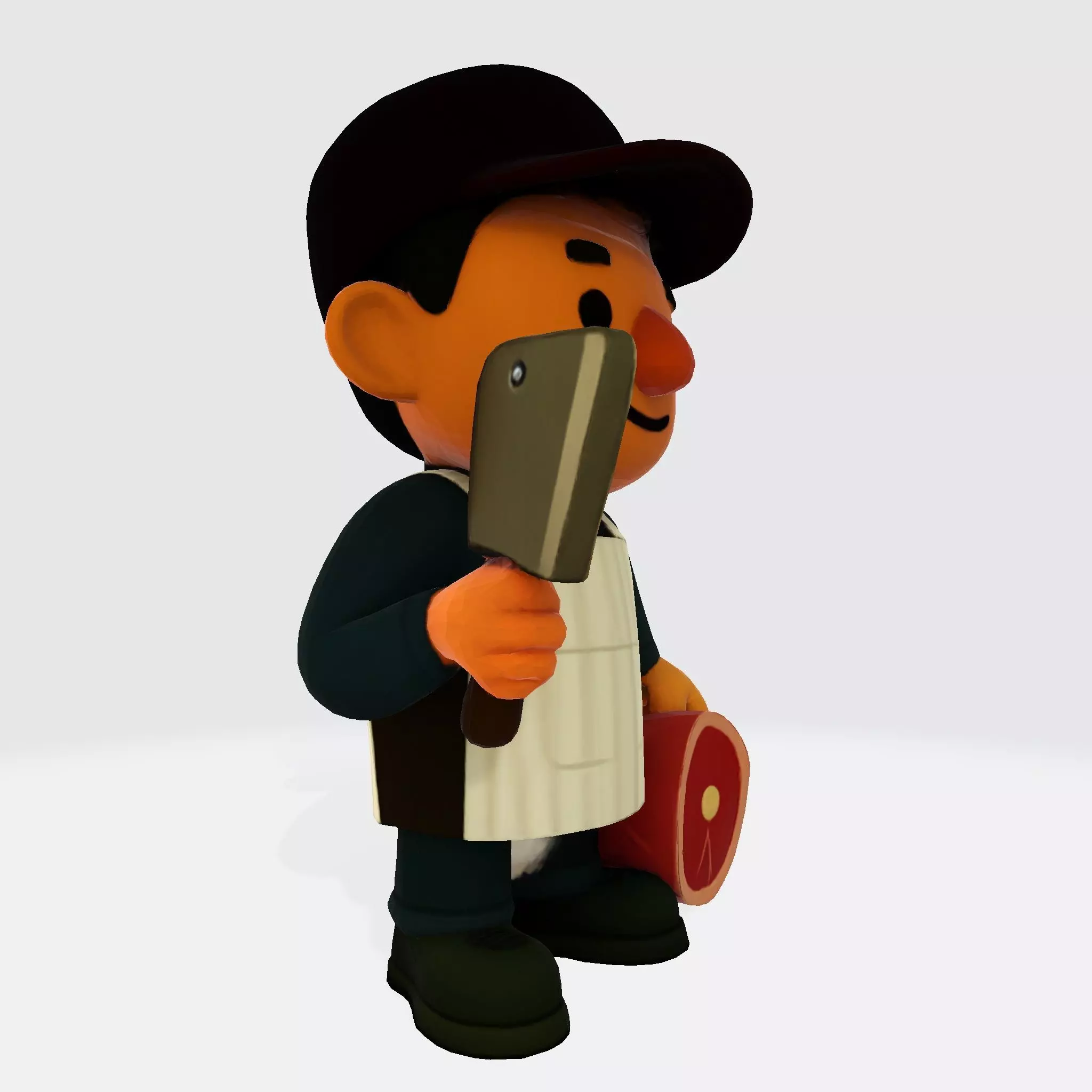 Cute Butcher 3D Model for 3D Printing  3D print model_7