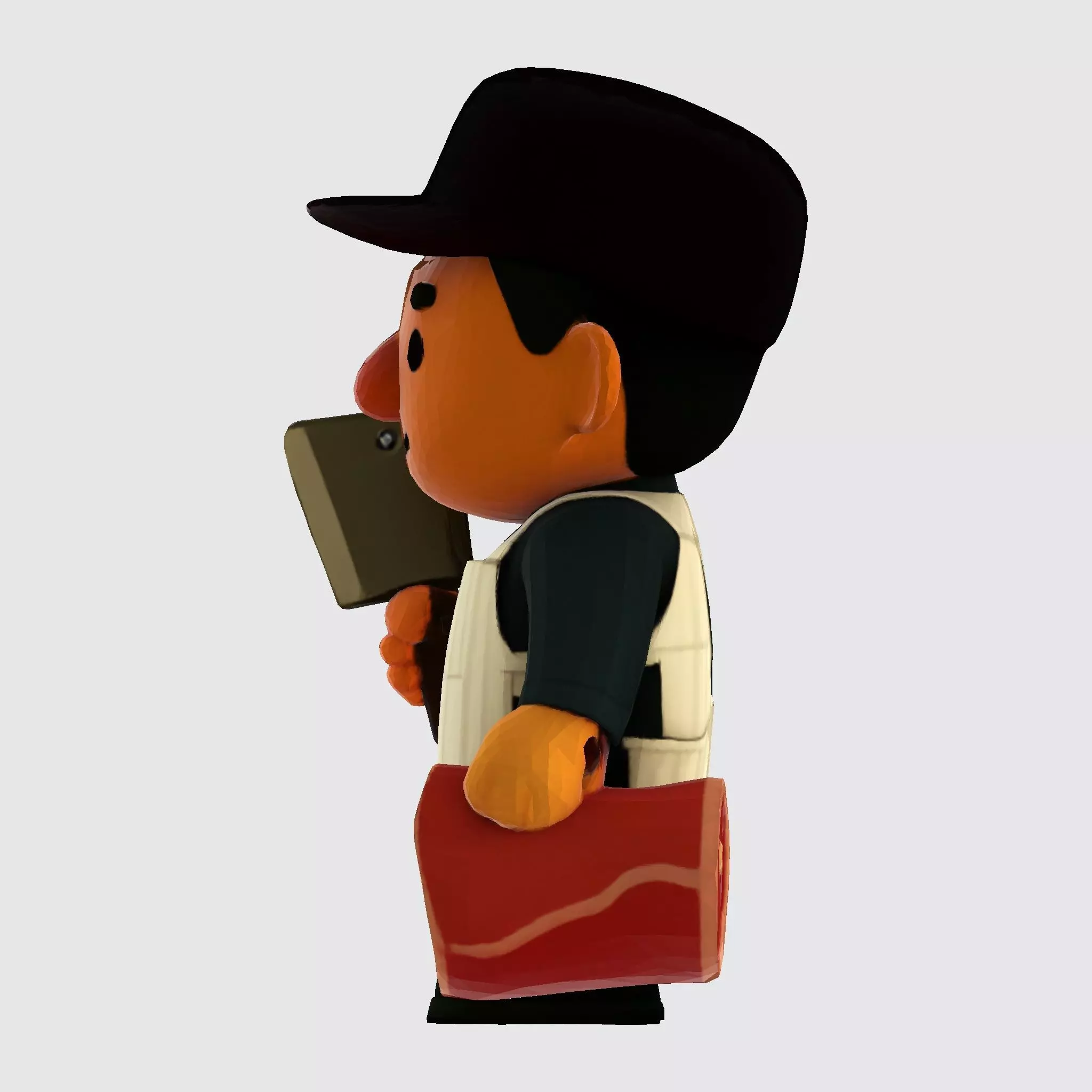 Cute Butcher 3D Model for 3D Printing  3D print model_11