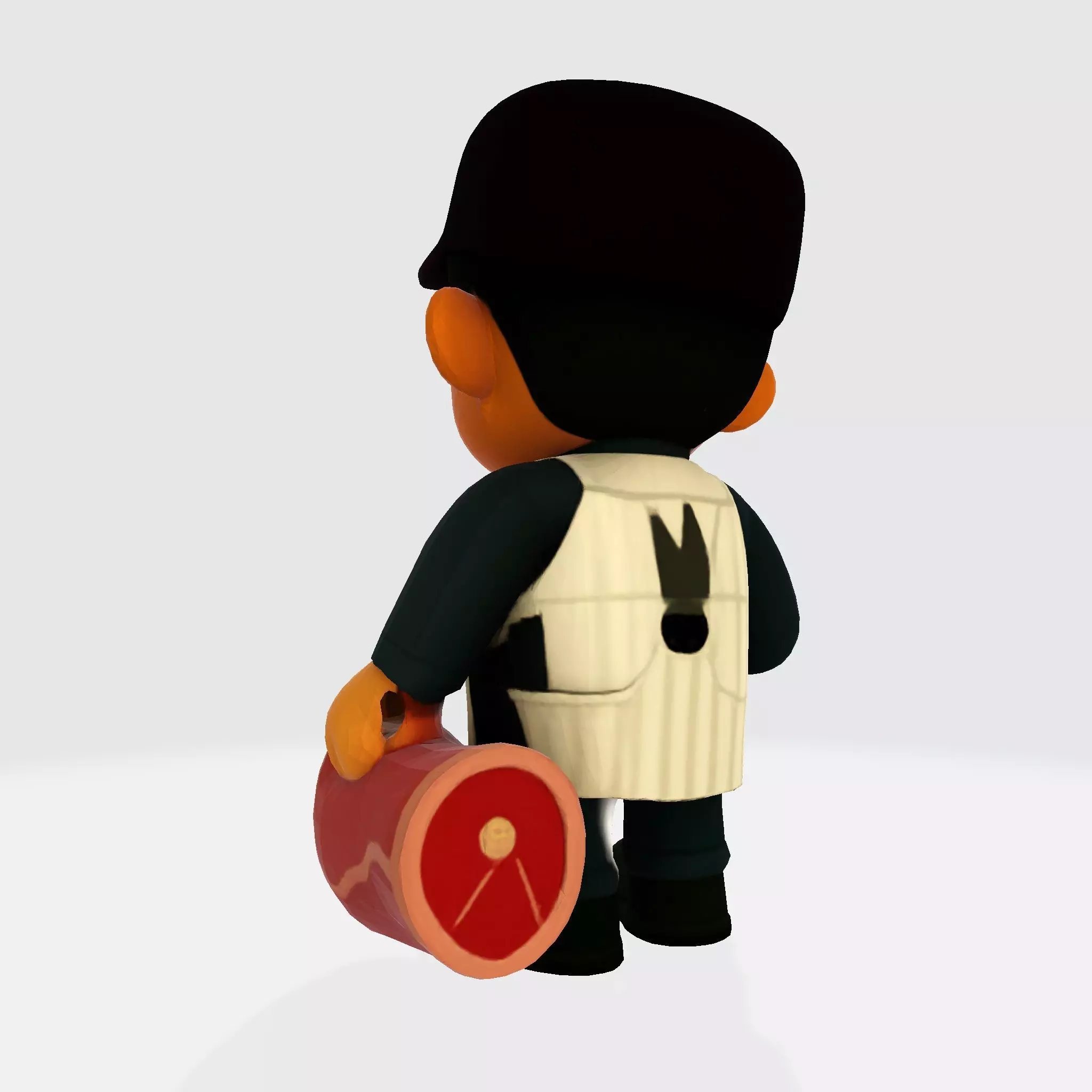 Cute Butcher 3D Model for 3D Printing  3D print model_4