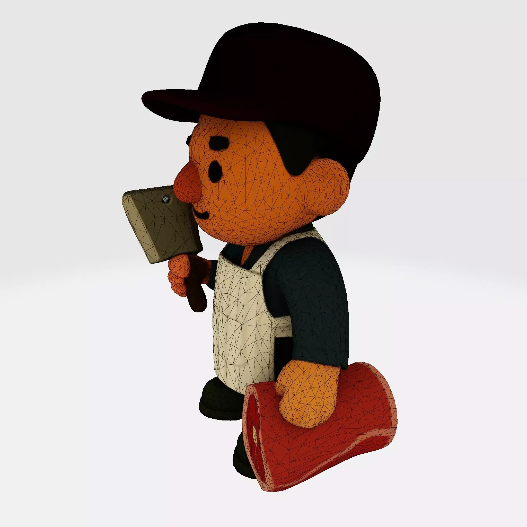Cute Butcher 3D Model for 3D Printing  3D print model_8