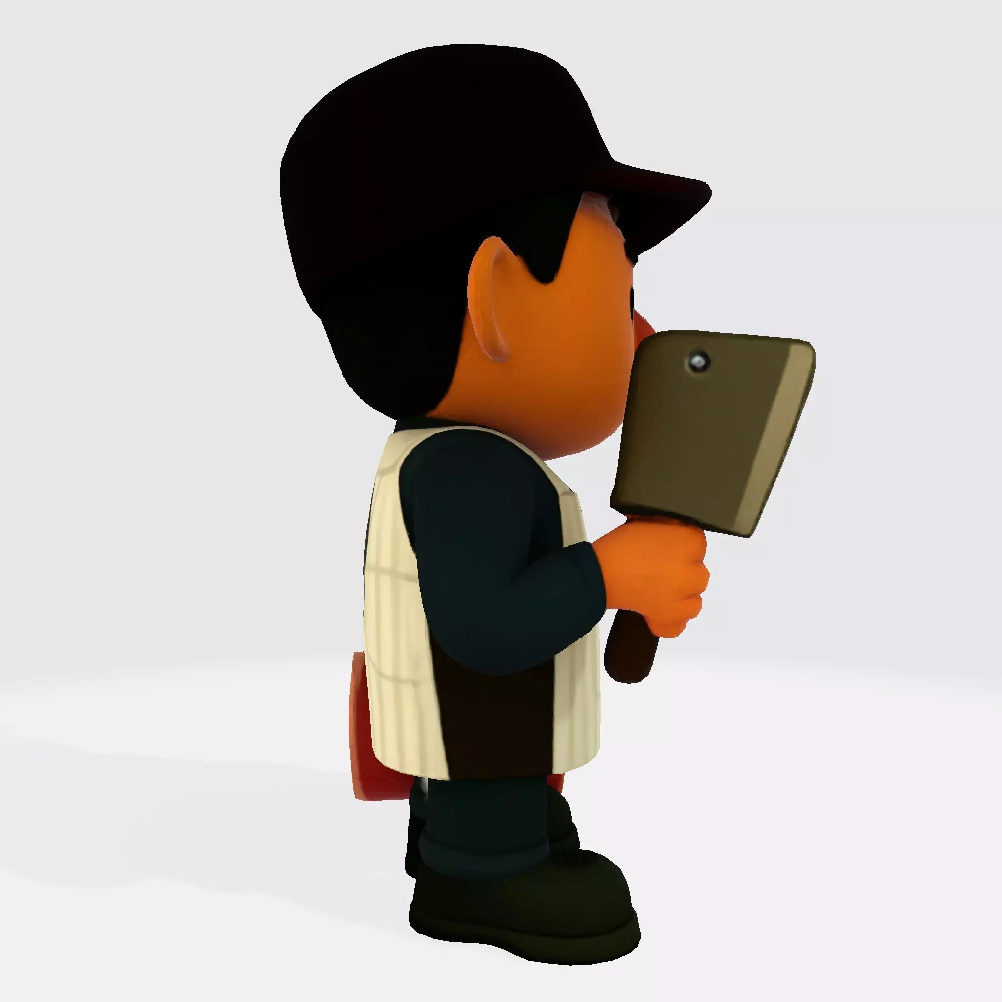 Cute Butcher 3D Model for 3D Printing  3D print model_6