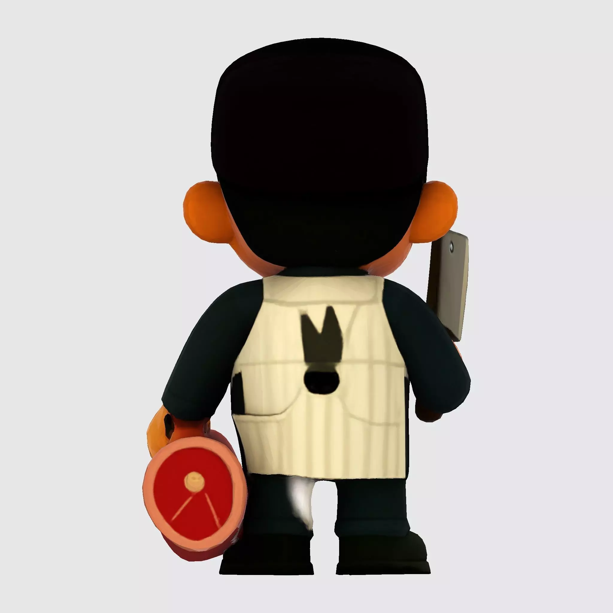 Cute Butcher 3D Model for 3D Printing  3D print model_12