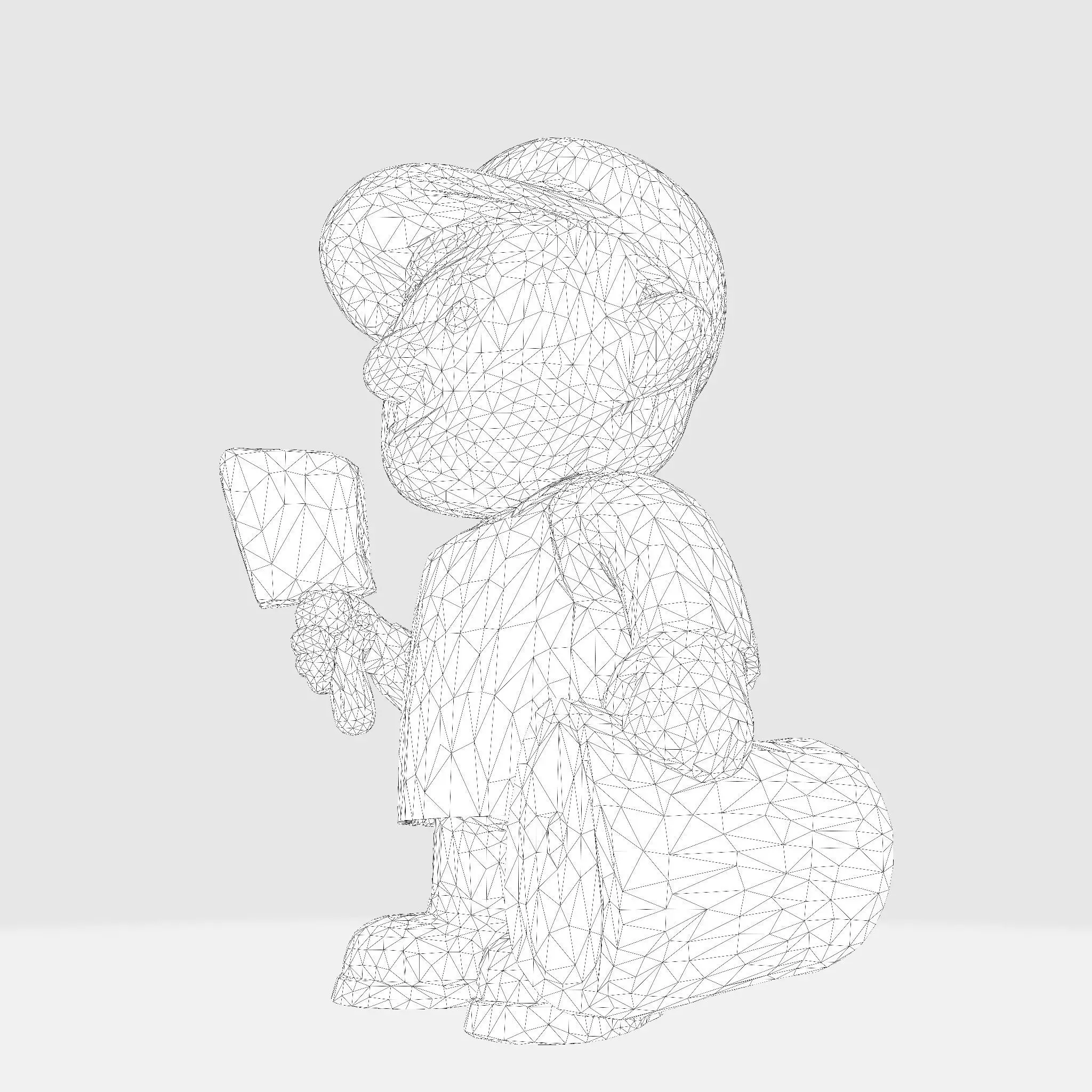 Cute Butcher 3D Model for 3D Printing  3D print model_16