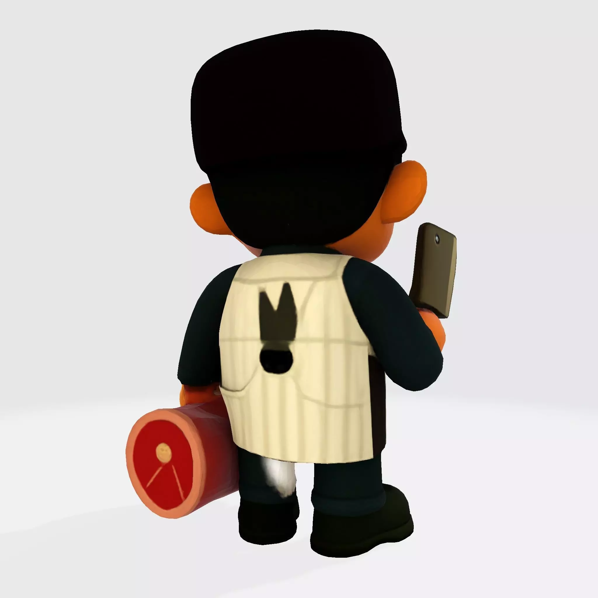 Cute Butcher 3D Model for 3D Printing  3D print model_5