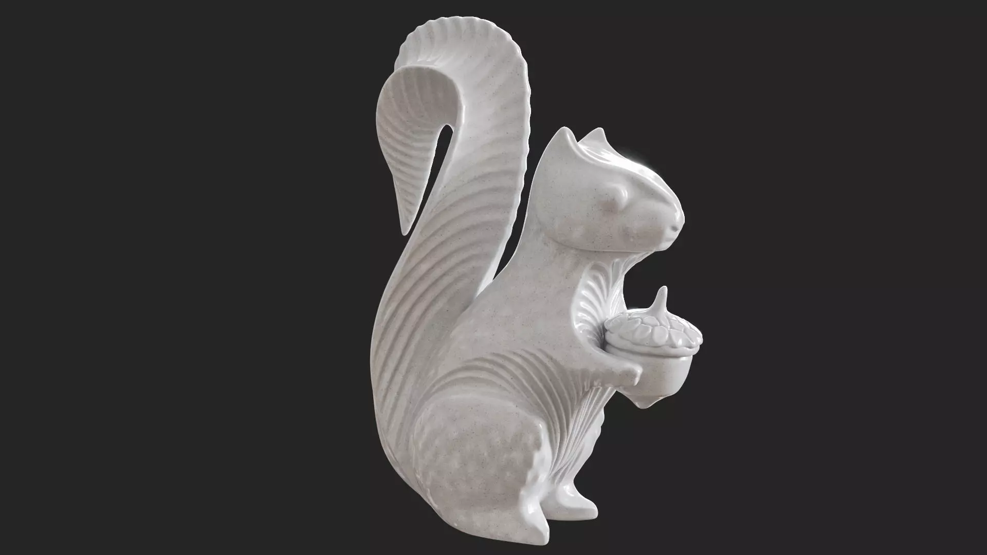 Ceramic Squirrel 3D model_0