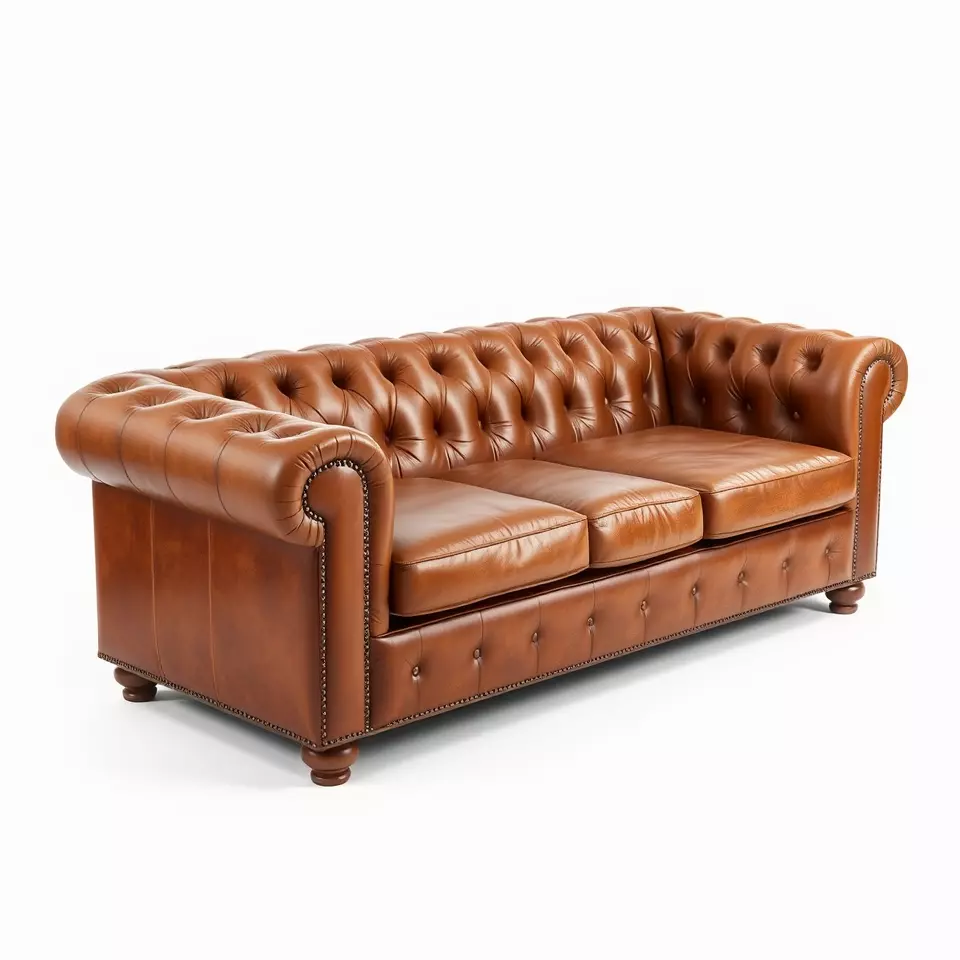 Chesterfield Leather Sofa model pack Low-poly 3D model_2
