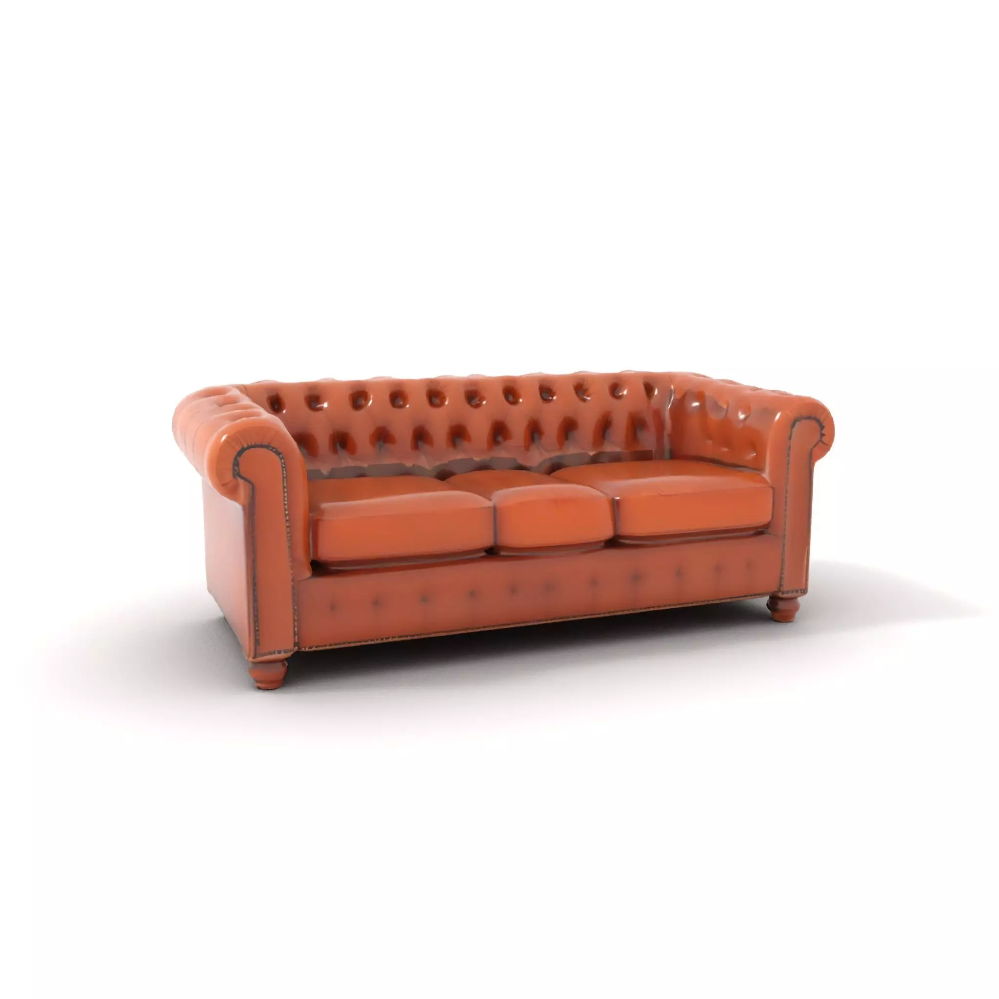 Chesterfield Leather Sofa model pack Low-poly 3D model_13