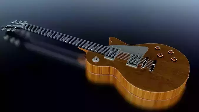 Guitare gibson les pauls 3D model