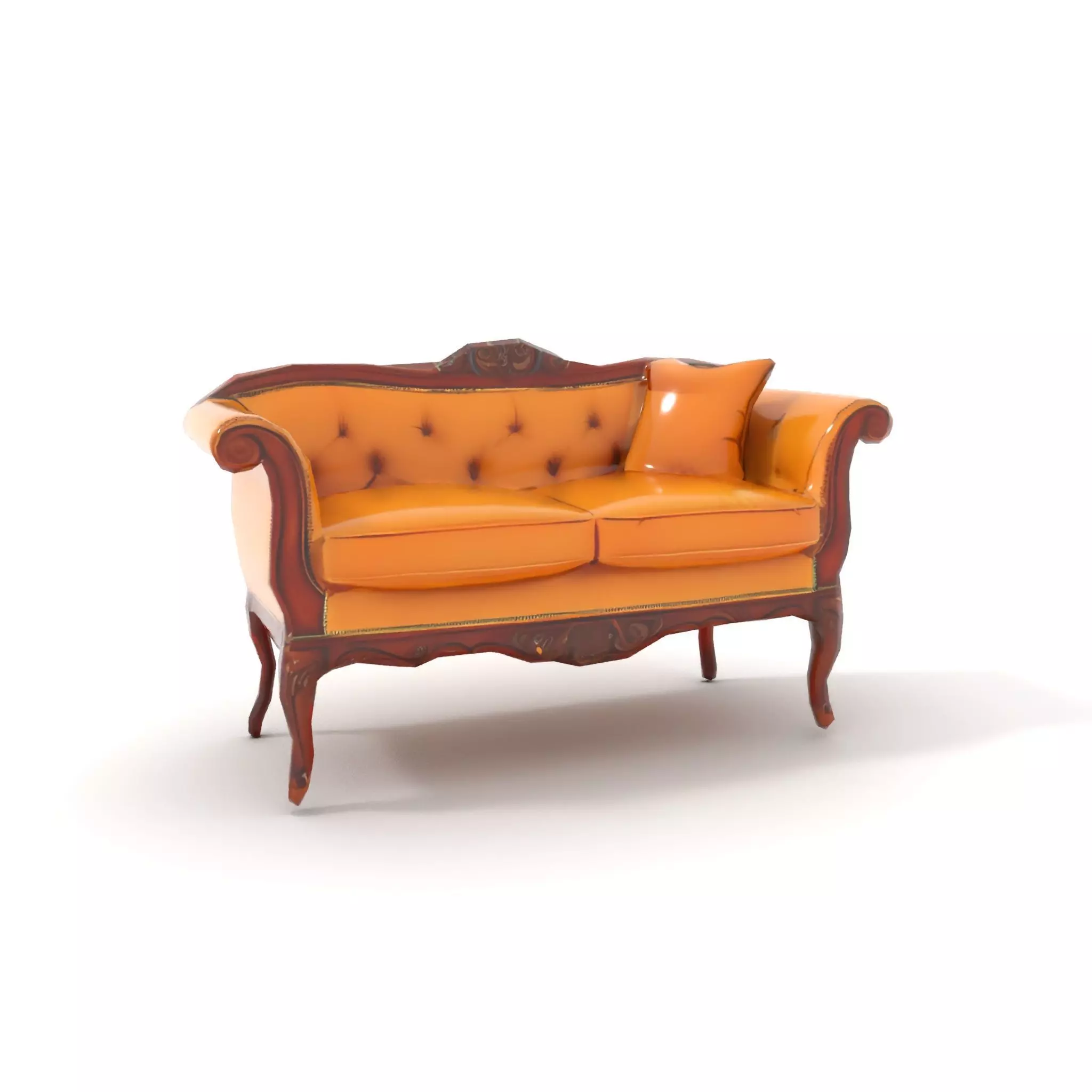Elegant Victorian Sofa model pack Low-poly 3D model_14