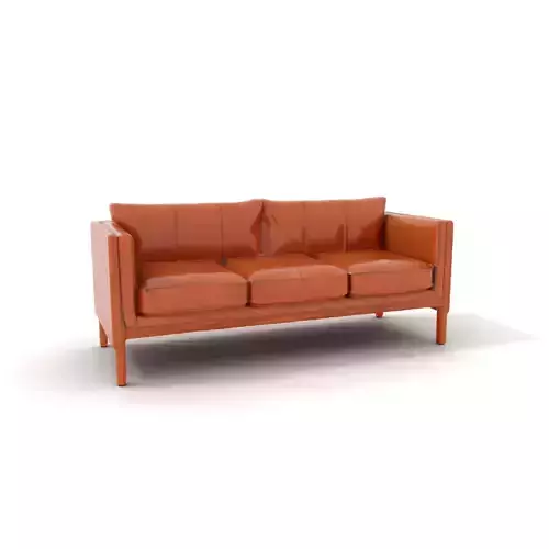 Classic Leather Sofa model pack Low-poly 3D model