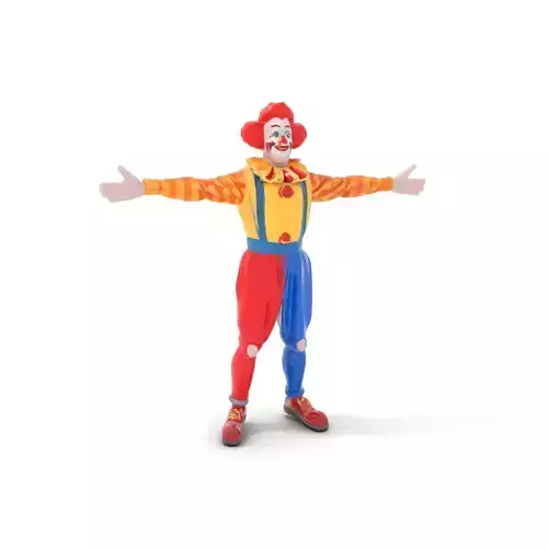 Colorful Clown Costume model pack Low-poly 3D model