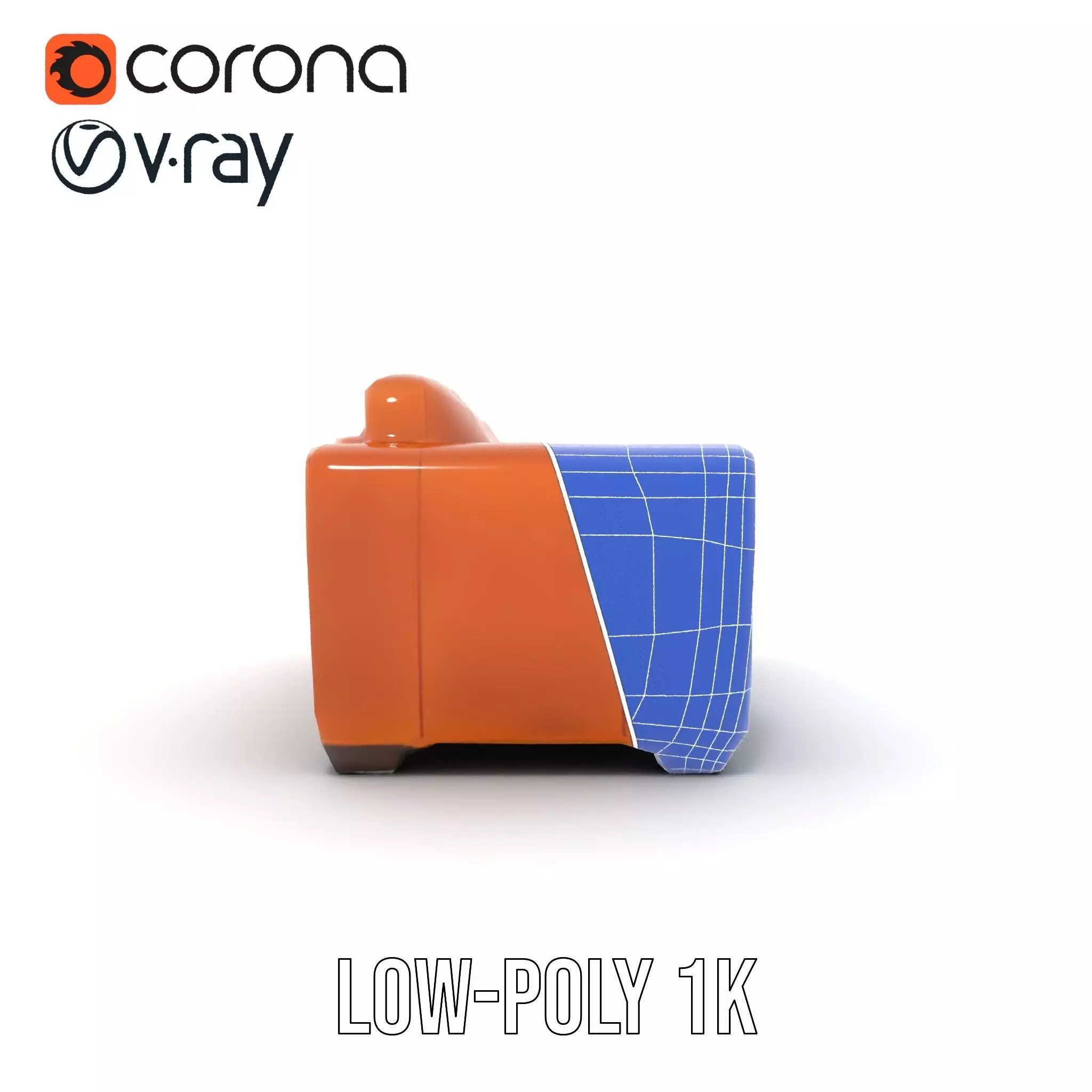 Vintage Leather Sofa model pack Low-poly 3D model_25