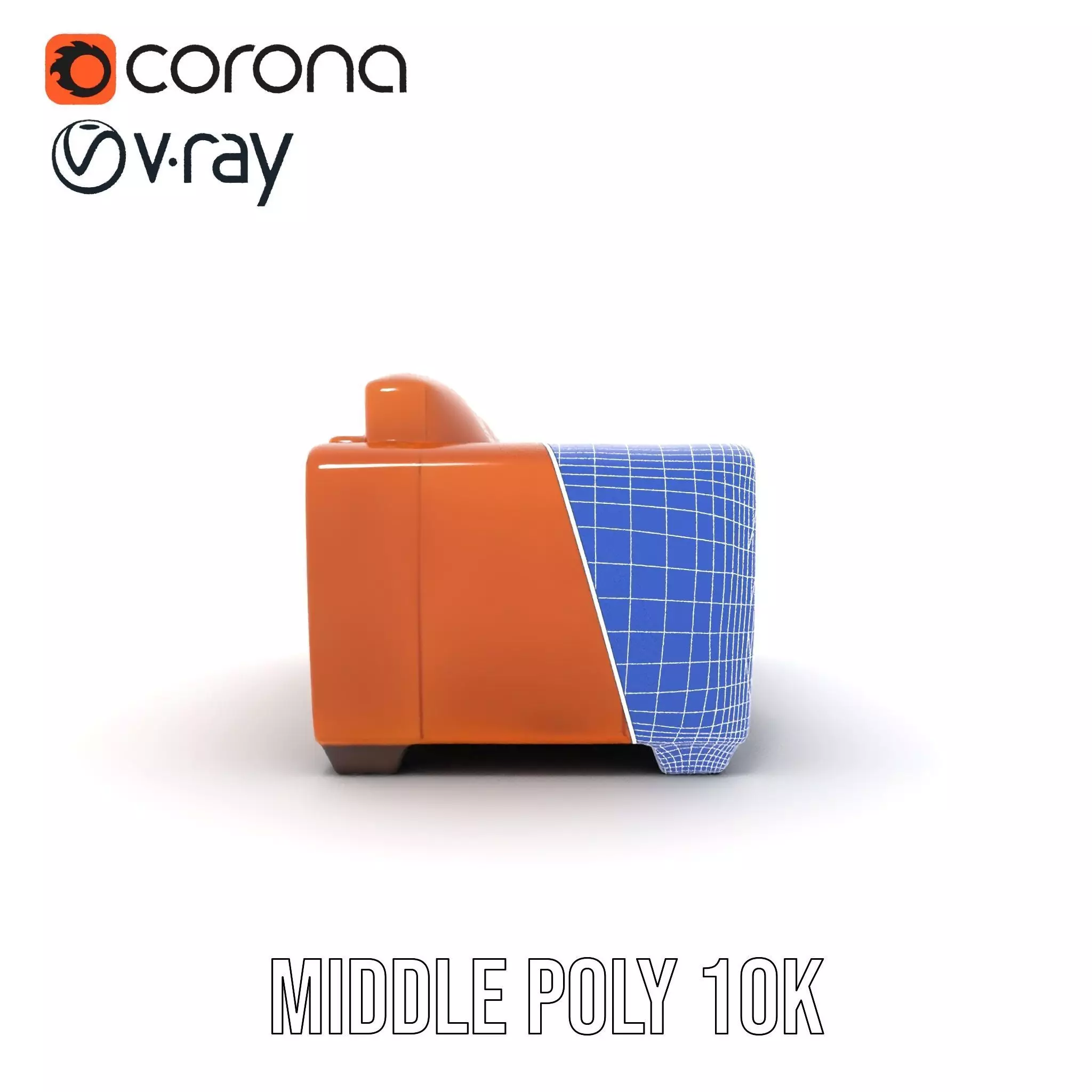 Vintage Leather Sofa model pack Low-poly 3D model_26